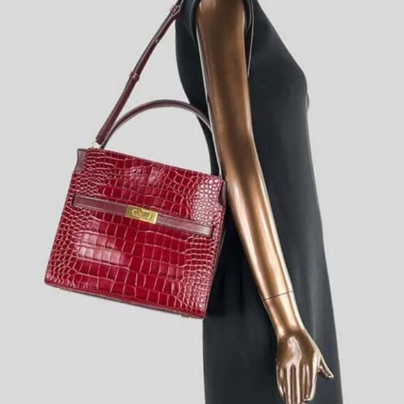🔥NeW! $1098 Tory Burch LEE RADZIWILL SMALL DOUBLE BAG - Picture 9 of 17